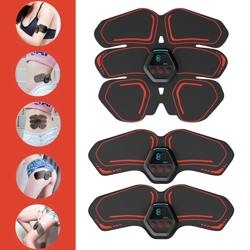 10 Modes In Stock Ems Pulse Abdominal Muscle Patch Three-Piece Set Portable Muscle Stimulator Vest Line Trainer