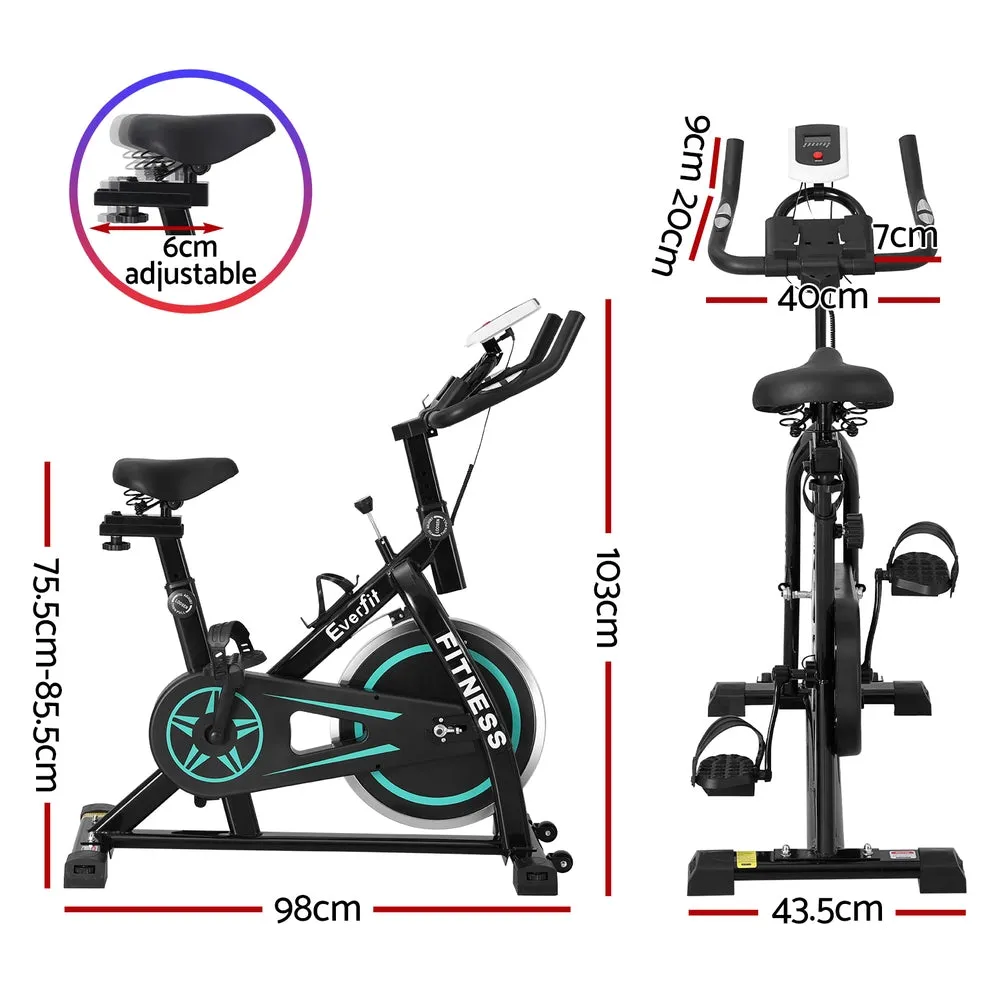 10kg Flywheel Spin Bike, Adjustable Resistance, LCD - Everfit