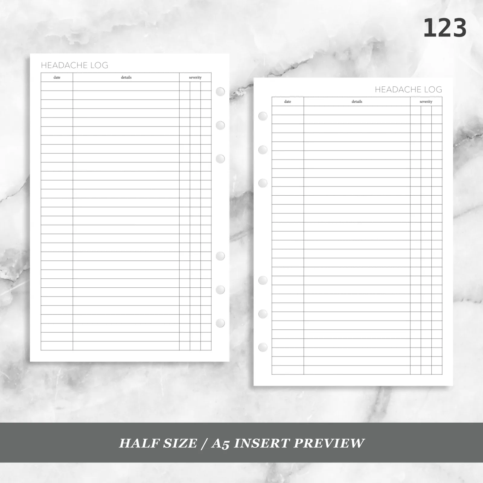 123: Headache Tracker