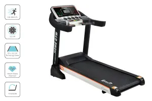 18-Speed Hydraulic Electric Treadmill with LCD Display - Everfit