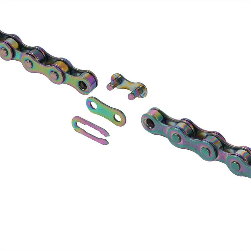 1Speed Bicycle Chain,Rainbow Color,Single Speed Bike Chain,104Links,MTB/Road Bike Replacement Cycling Parts