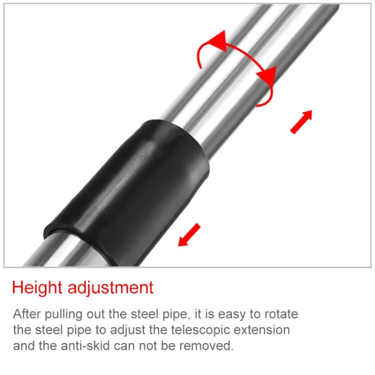 2.5M 2 Knots Multi-function Telescopic Stainless Steel Teaching Stick Guide Flagpole Signal Flag