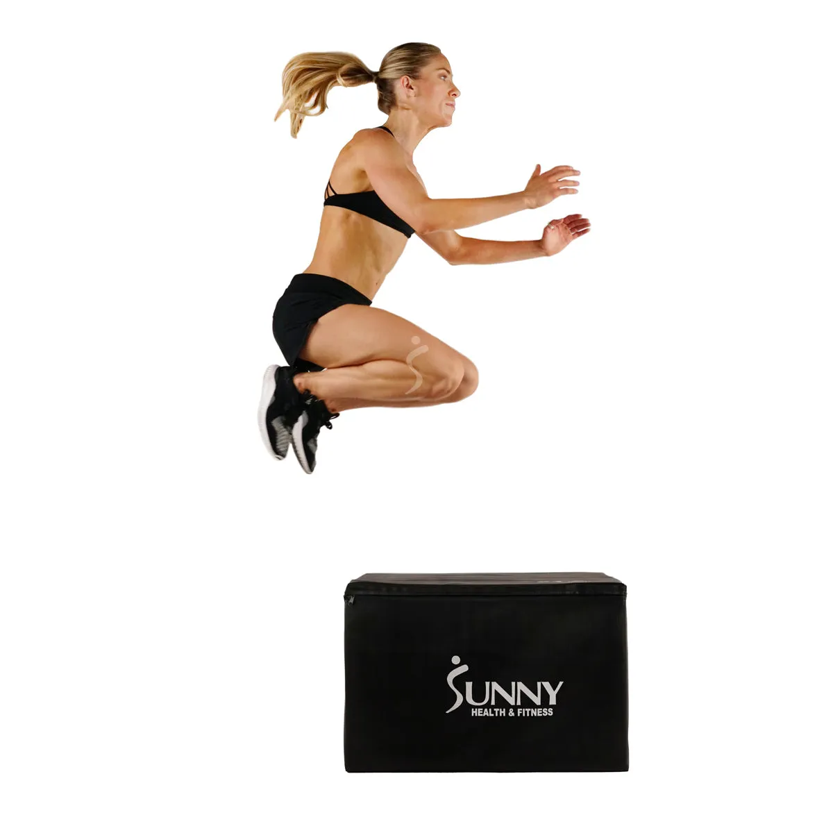 3-in-1 Heavy Foam Plyo Box, 30"/24"/20"