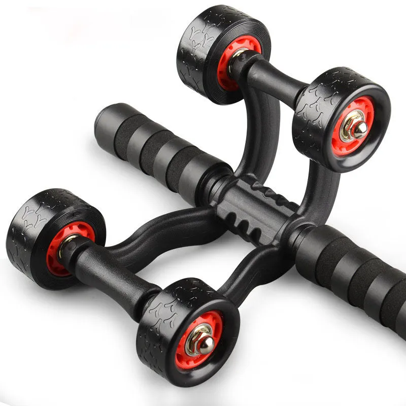 4 Rolls Ab Roller Abdominal Muscle Trainer Indoor