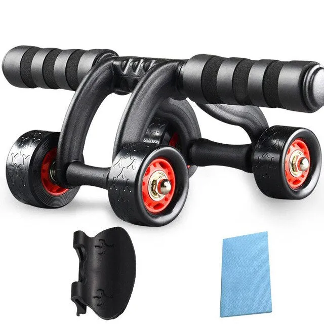 4 Rolls Ab Roller Abdominal Muscle Trainer Indoor