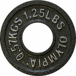 Ader Fitness Machine Milled 1.25 lb Olympic Cast-Iron Plates (Pair)