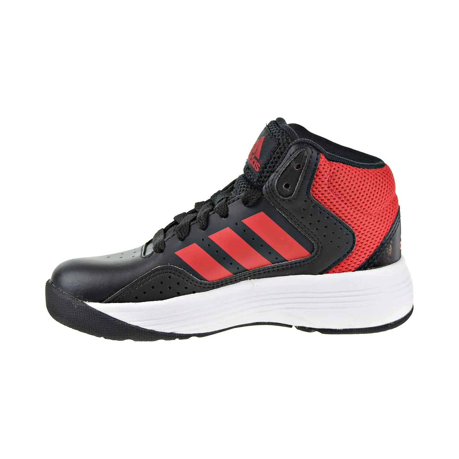 Adidas Cloudfoam Ilation Mid K Big Kids/Little Kids Shoes Black/Red/White