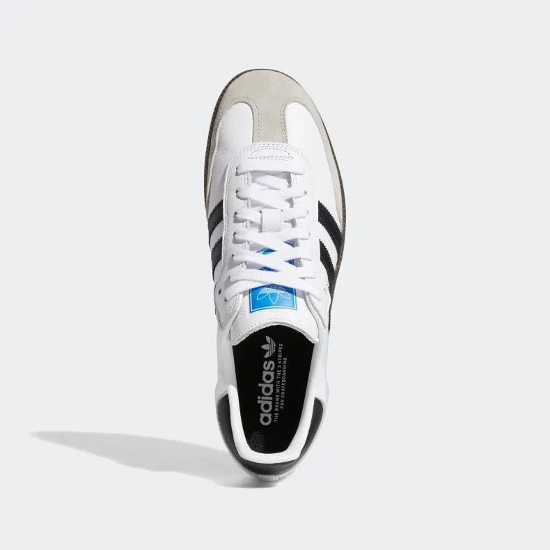 Adidas Skateboarding Samba ADV Skateboarding Shoes - Cloud White / Core Black / Clear Granite