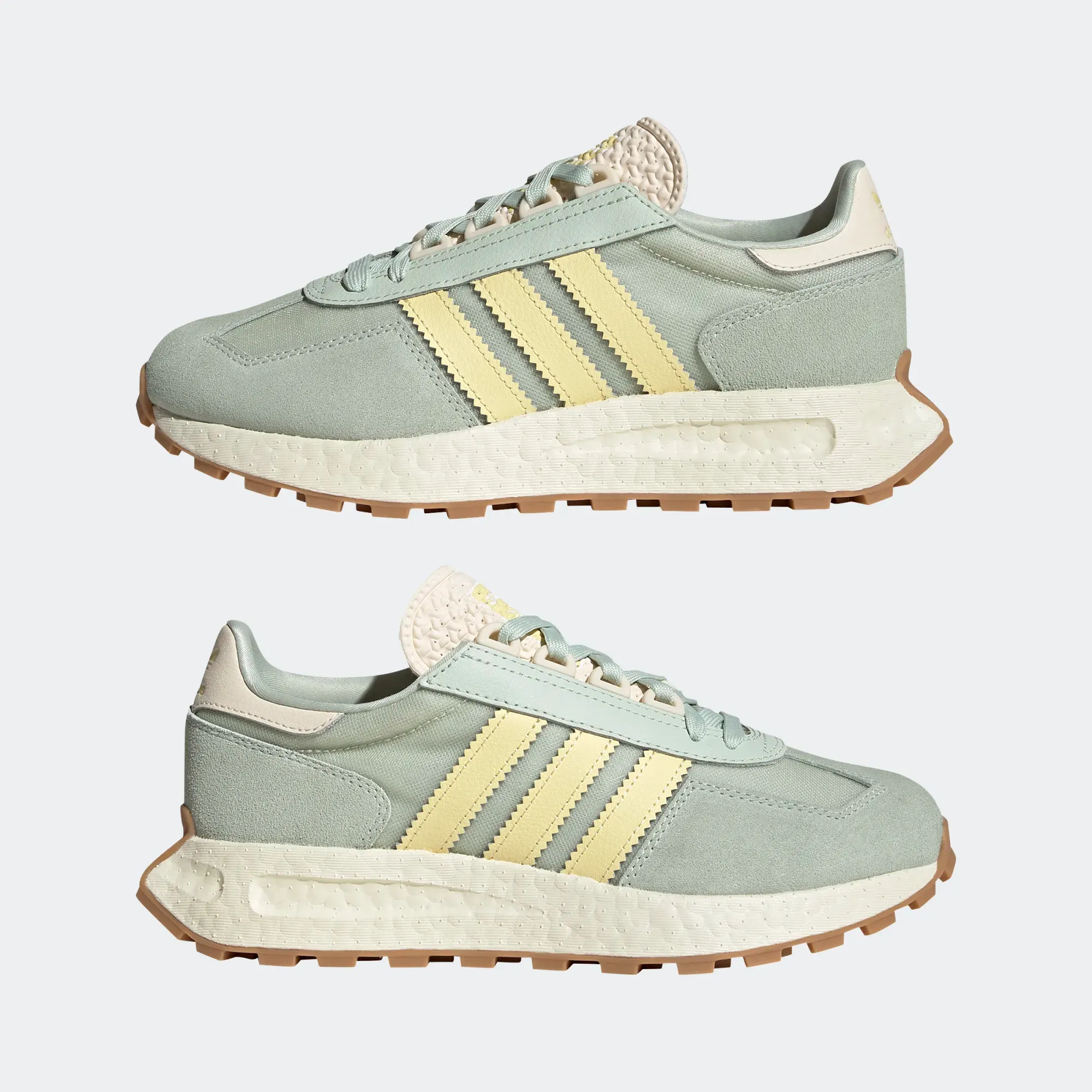 Adidas Women's Retropy E5 Shoes - Linen Green / Almost Yellow / Ecru Tint