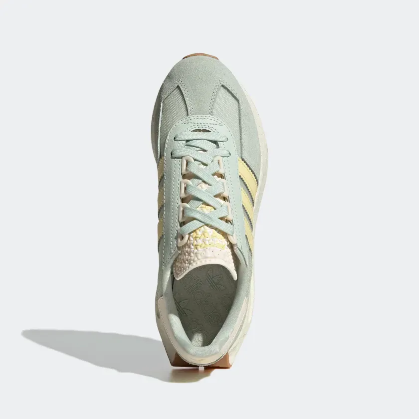 Adidas Women's Retropy E5 Shoes - Linen Green / Almost Yellow / Ecru Tint