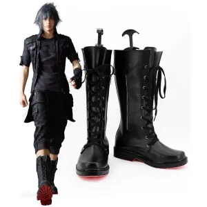 Adult FF XV FF15 Noctis Lucis Caelum Noct Cosplay Costumes Shoes Boots For Men C07045