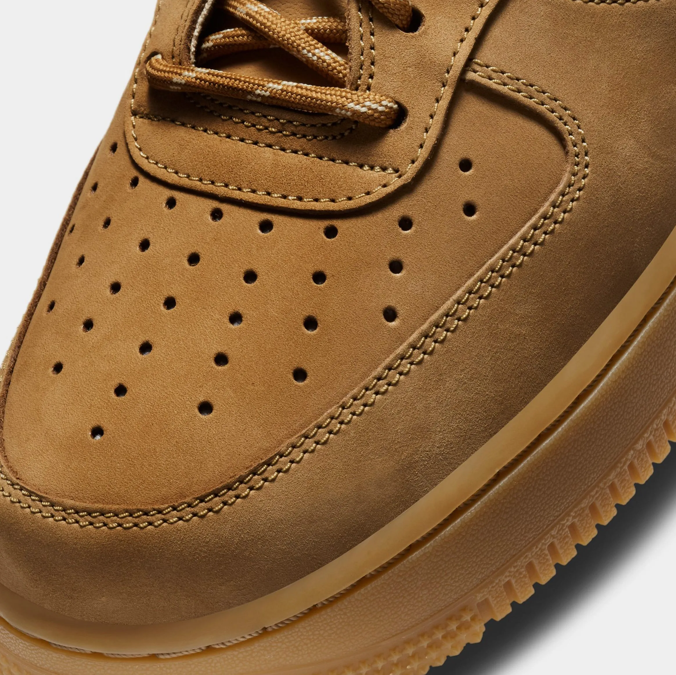 Air Force 1 '07 WB Mens Basketball Shoes (Flax/Wheat/Gum)