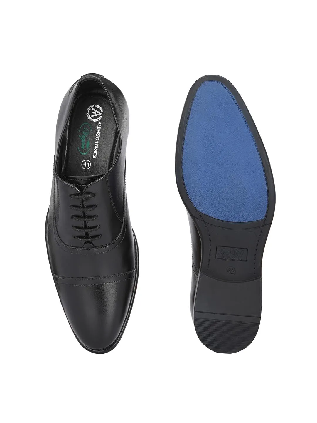 Alberto Torresi Black Synthetic formal Shoes