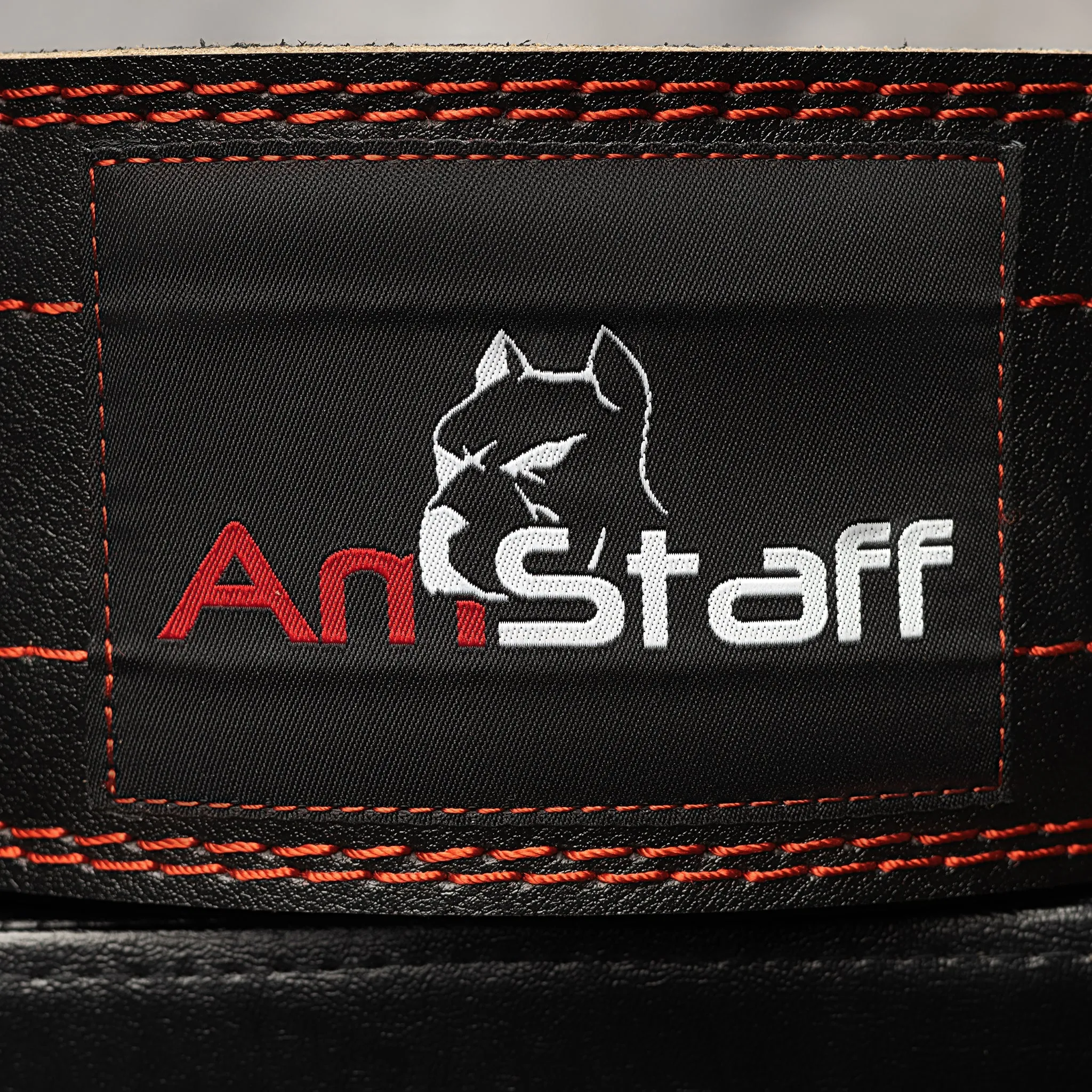 AmStaff Fitness Leather Powerlifting Belt