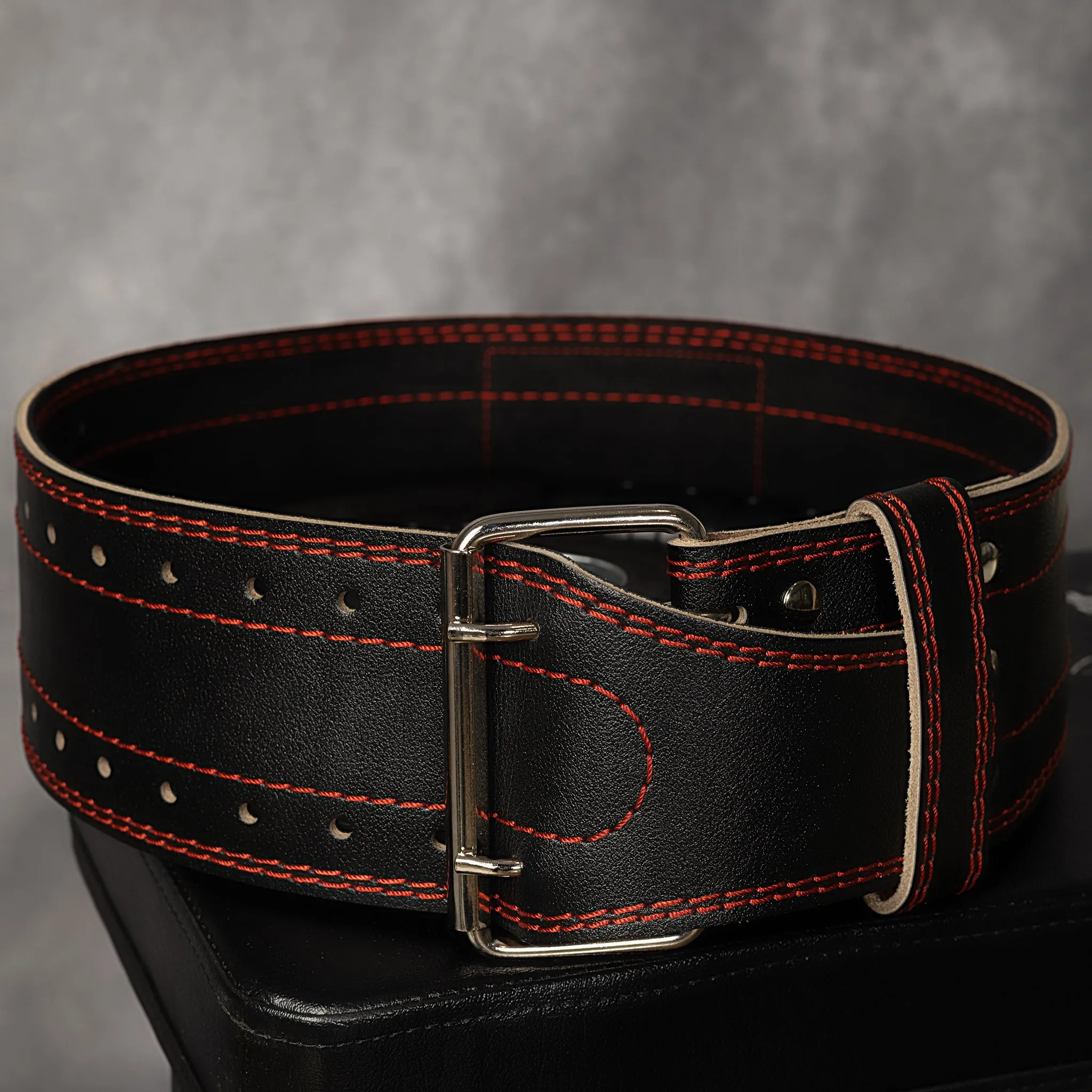 AmStaff Fitness Leather Powerlifting Belt