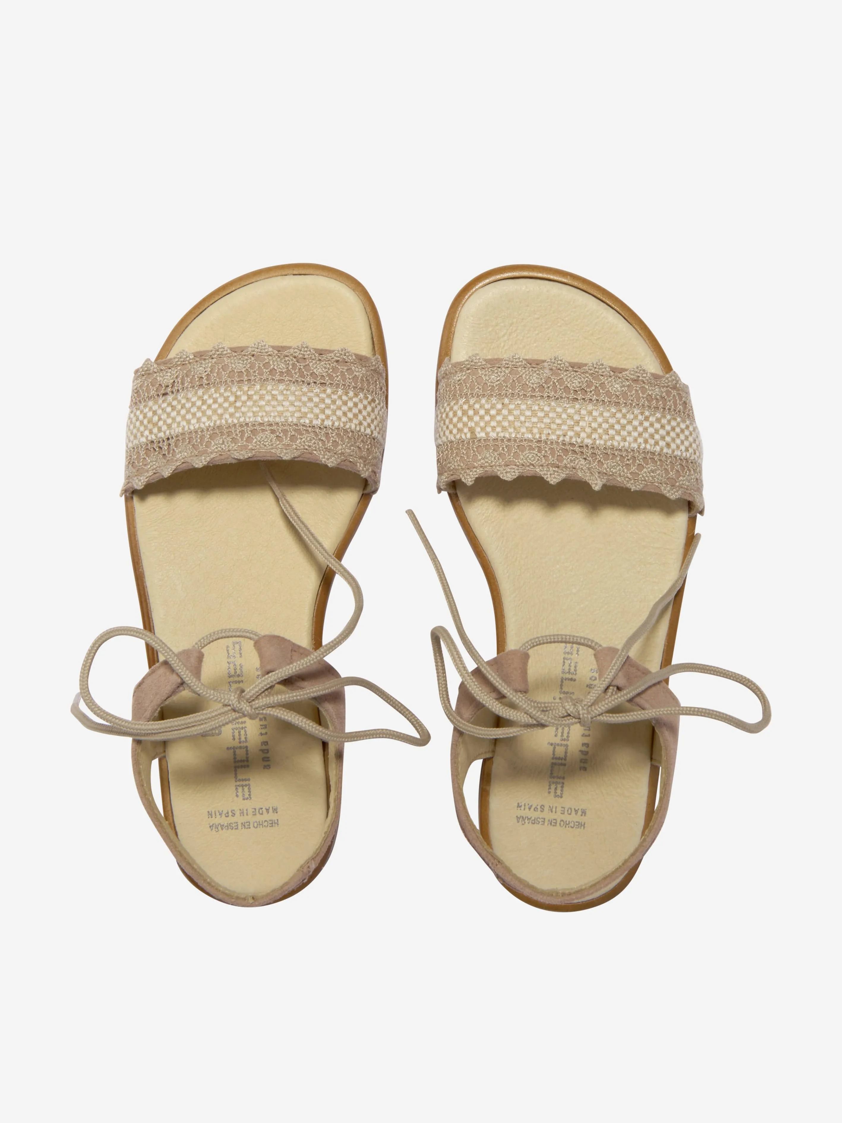 Andanines Girls Suede Leather Sandals