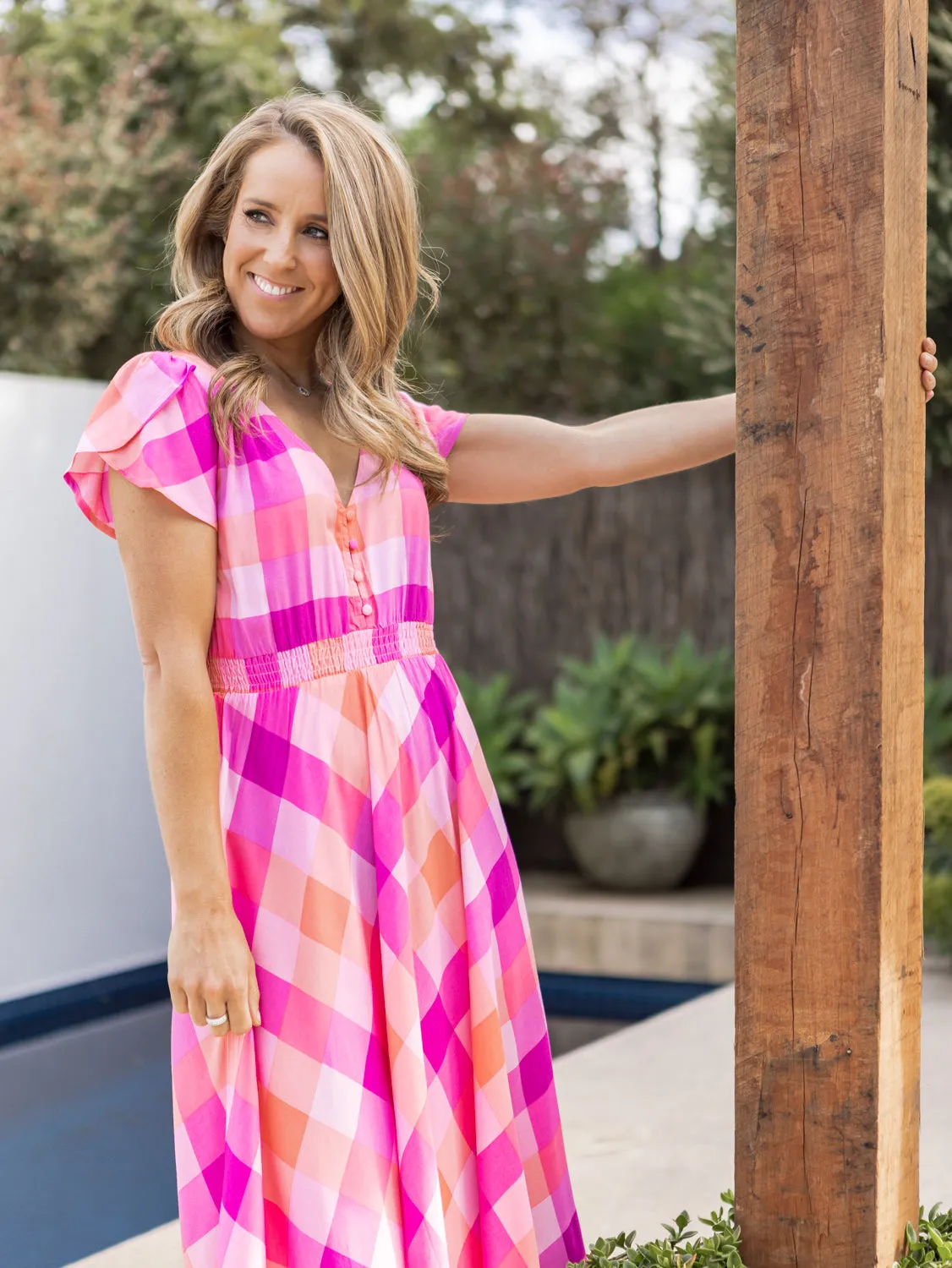 Anya Maxi Dress - Pink Multi