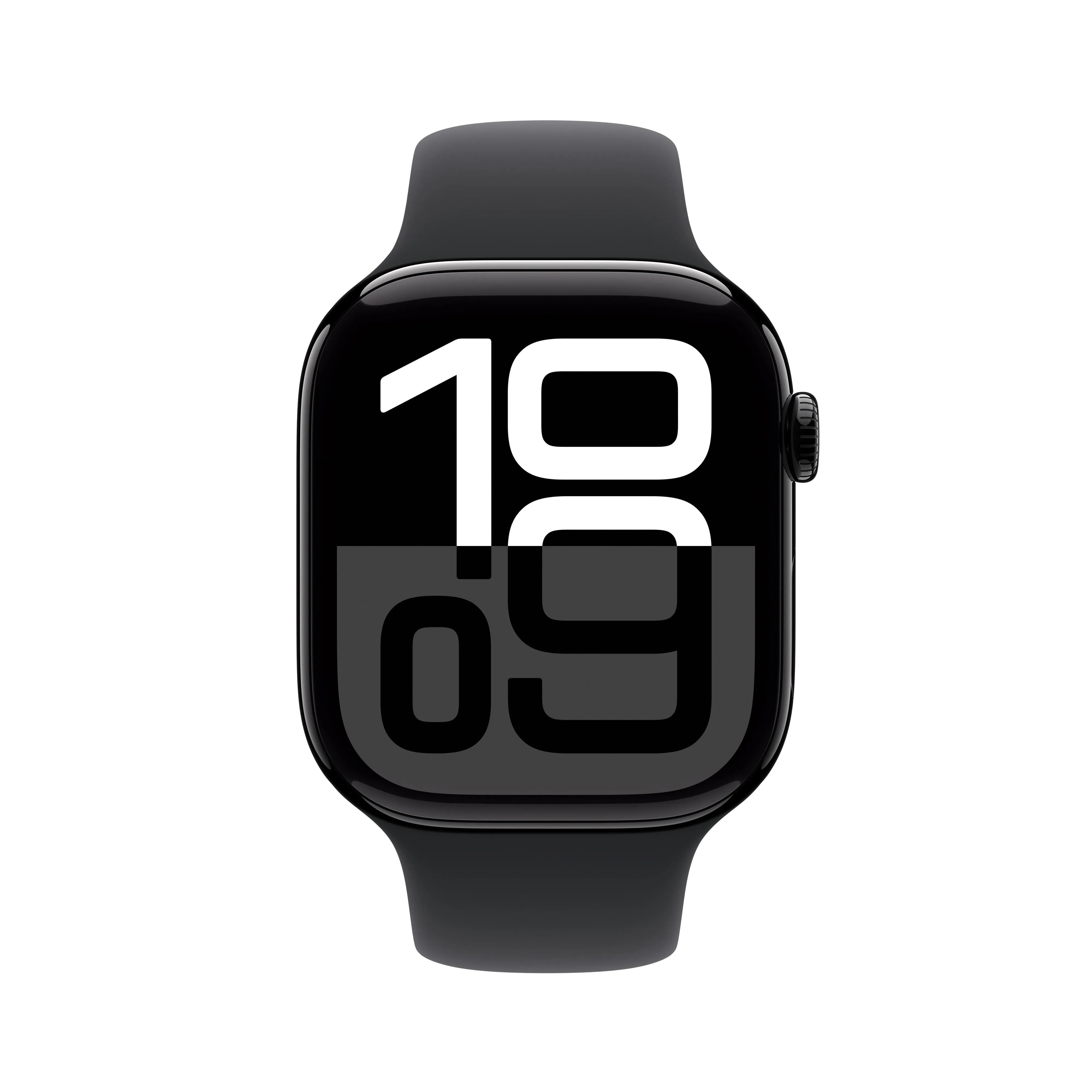 Apple Watch Series 10 GPS 42mm Jet Black Aluminium Case with Black Sport Band - S/M