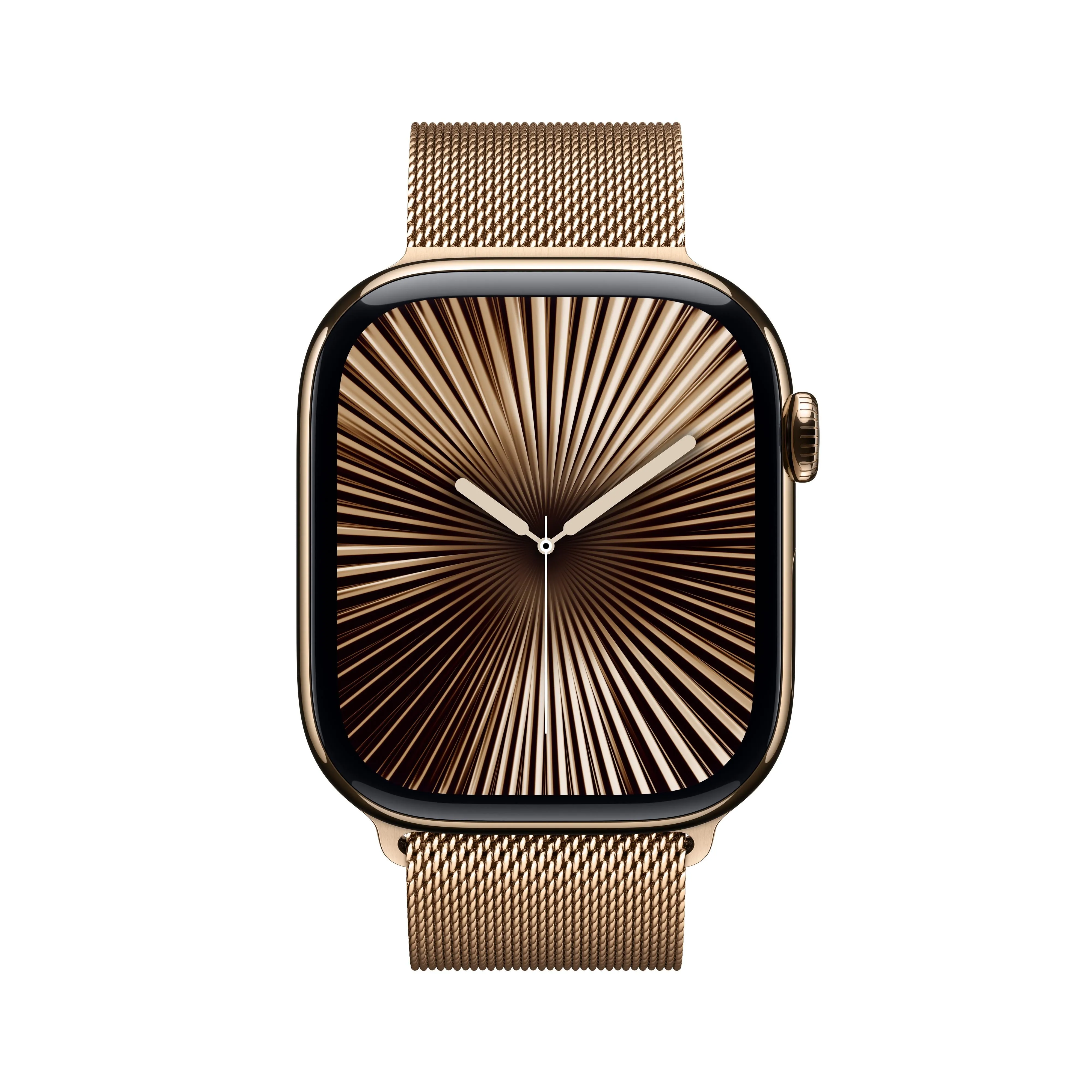 Apple Watch Series 10 GPS   Cellular 42mm Gold Titanium Case with Gold Milanese Loop