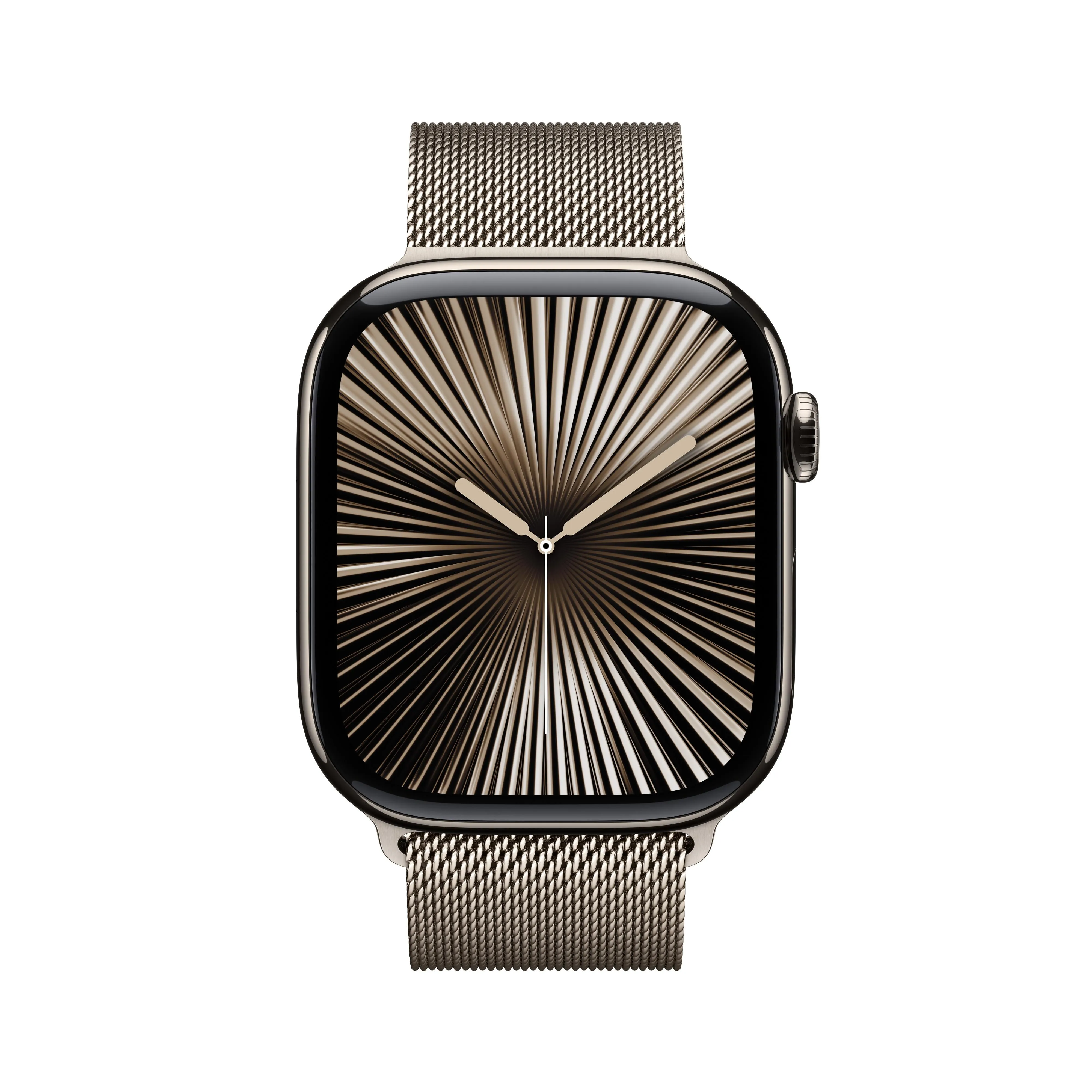 Apple Watch Series 10 GPS   Cellular 42mm Natural Titanium Case with Natural Milanese Loop