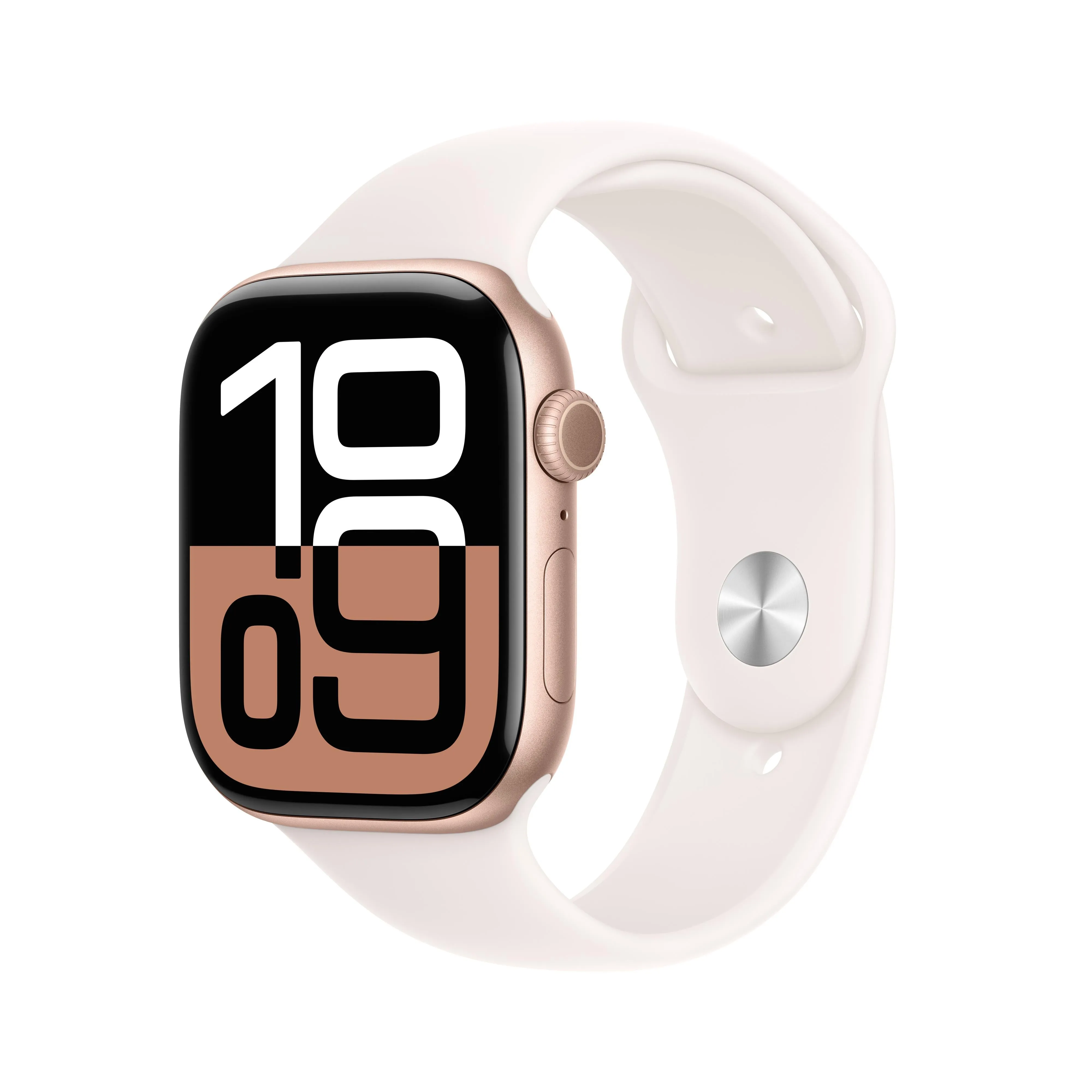 Apple Watch Series 10 GPS   Cellular 46mm Rose Gold Aluminium Case with Light Blush Sport Band - S/M