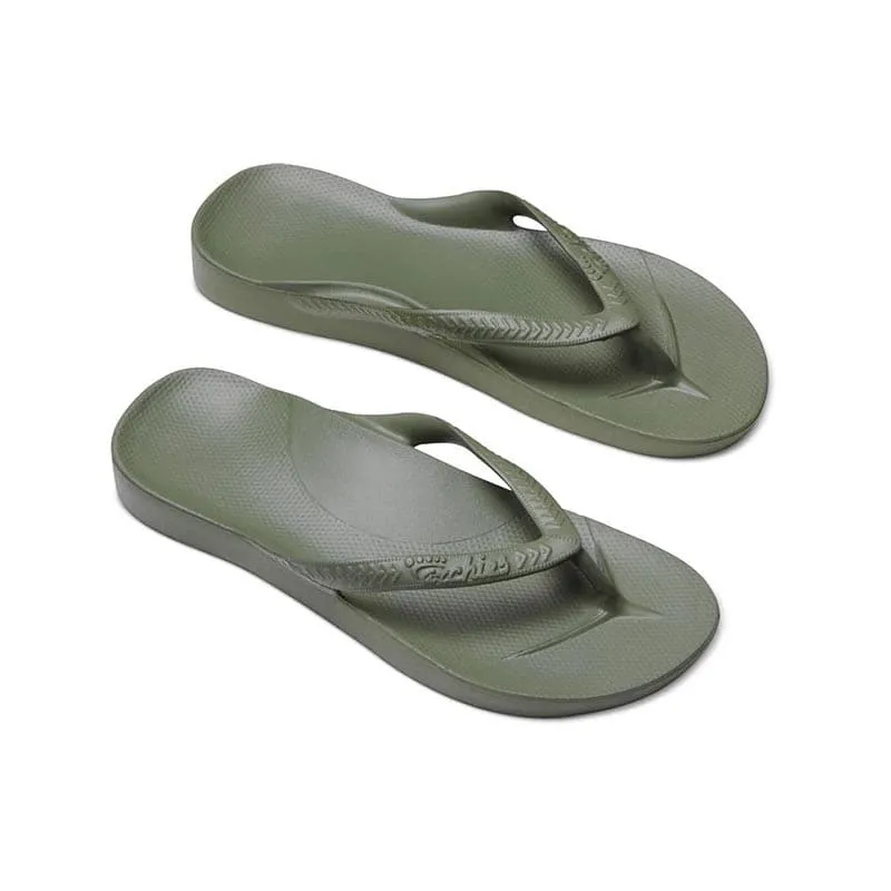 Archies Khaki Arch Support Thongs