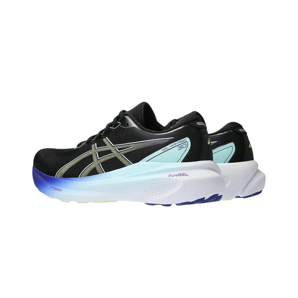 Asics Gel-Kayano 30 Black Yellow SS24 Women's Running Shoes