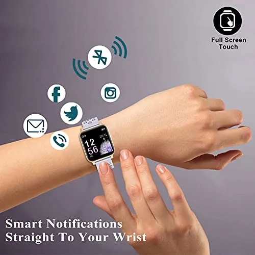 ASWEE Smart Watch for Women Men, Fitness Trackers with Blood Oxygen, Heart Rate and Sleep Monitor, Pedometer Step Counter Watch with 5ATM Waterproof, Smartwatch Compatible with iPhone Android Phones