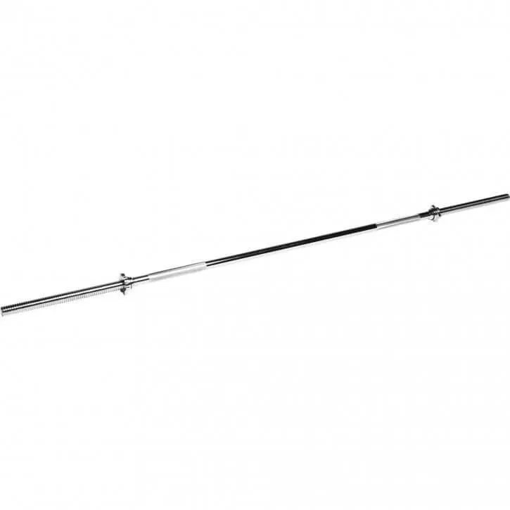 Barbell Bar 200cm - Spinlock Star Collars - Chrome