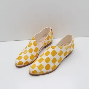 BBF24 SALE. SIZE 36. THE KIM. SQUARES. TT TUMERIC. 2CM