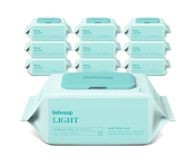 Bebesup Light Baby Wipes 10PC/CS (HB621287)