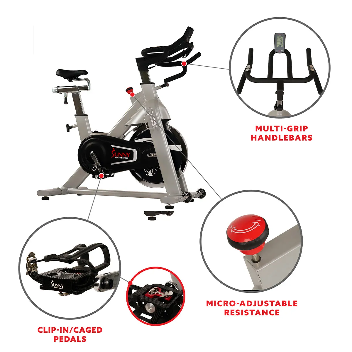 Belt Drive Exercise Bike with Cadence Sensor