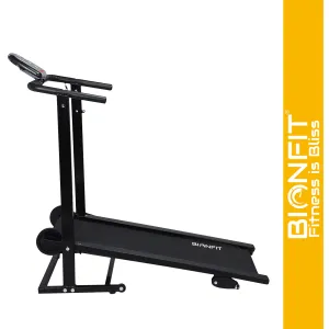 BIONFIT Comfort Walk Manual Treadmill - Fitness, Walking Jogging, Physiotherapy Exercise Treadmill