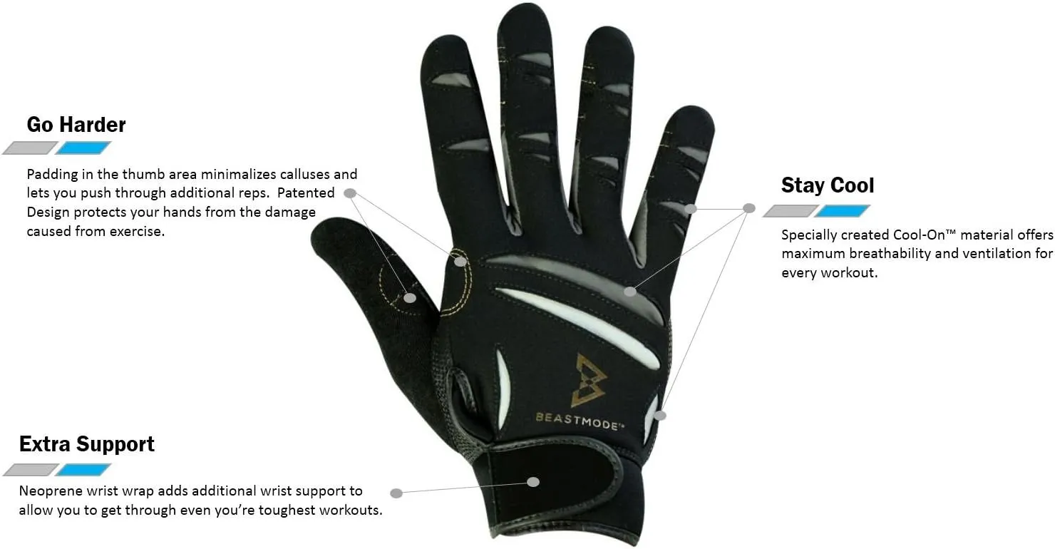 Bionic Women's BEASTMODE Full-Finger Fitness Gloves