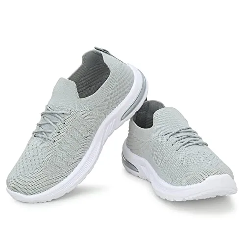 Birde Women Grey Mesh Casual Shoes Sneakers- 6 UK Size