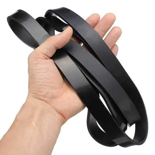 Black Fitness Elastic Belt Resistance Bands Strength Training Exercise Pulling Strap