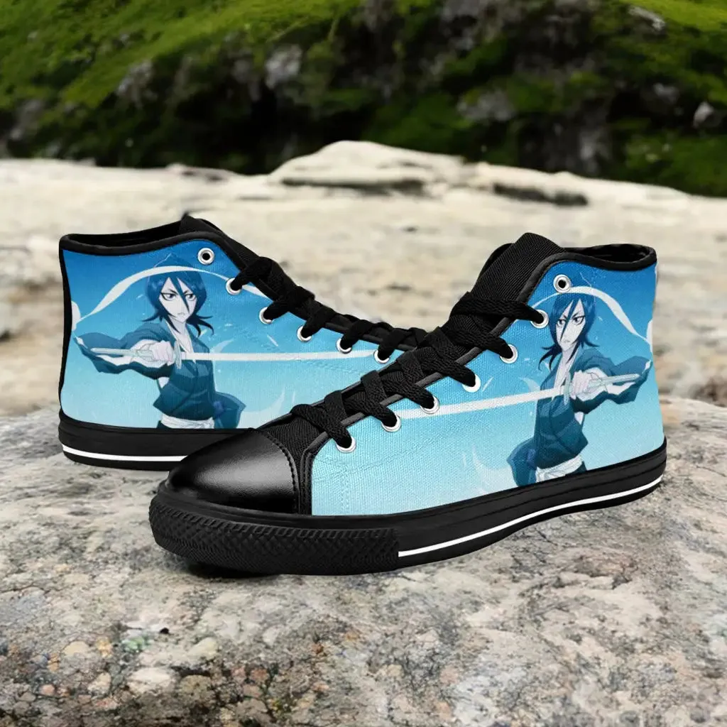 Bleach Rukia Kuchiki Sode no Shirayuki Shoes High Top Sneakers for Kids and Adults