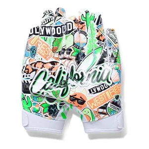 Boys F5 – Limited Edition Football Gloves White/Laser Green Youth Large