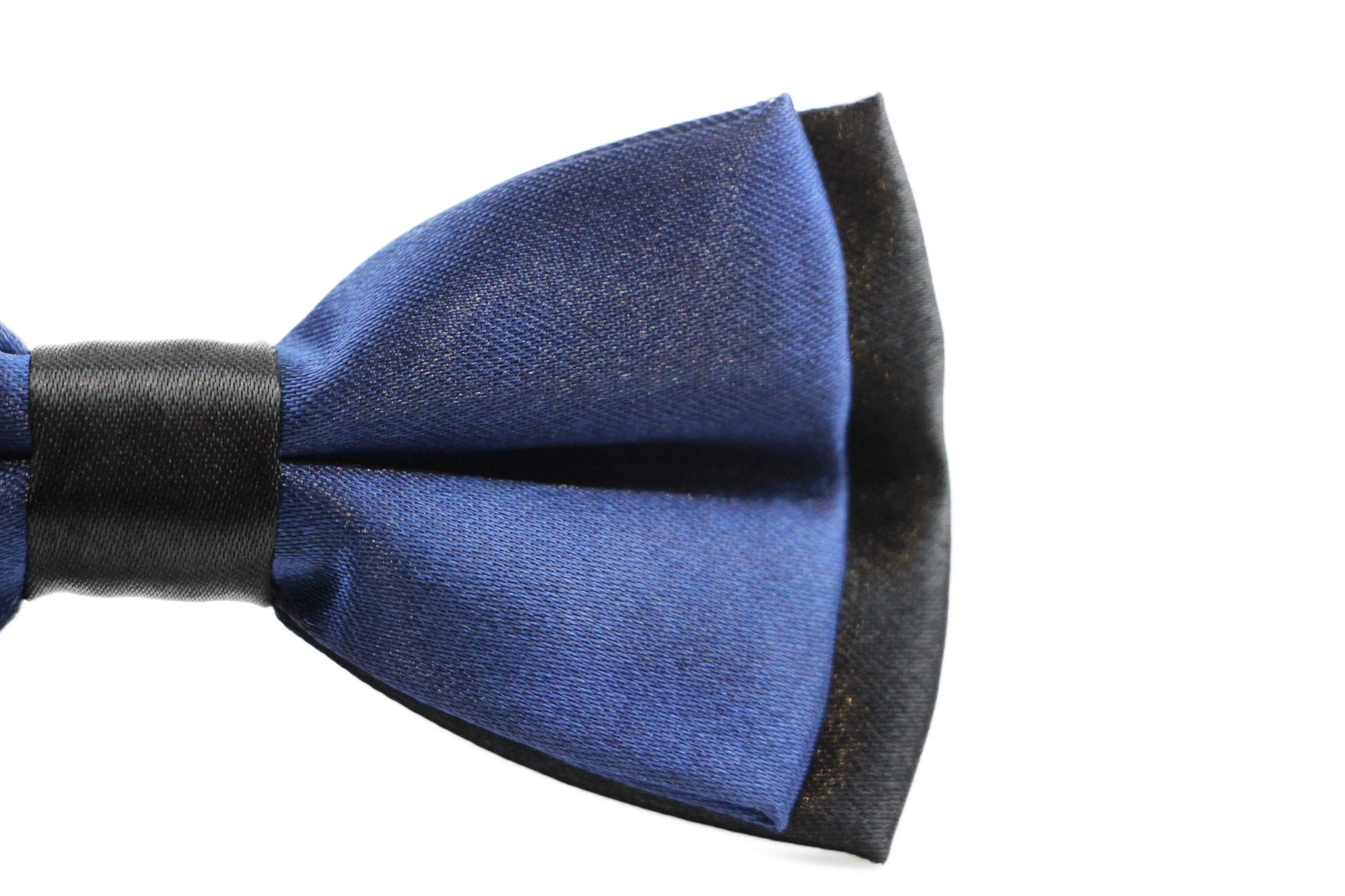 Boys Navy Two Tone Layer Bow Tie