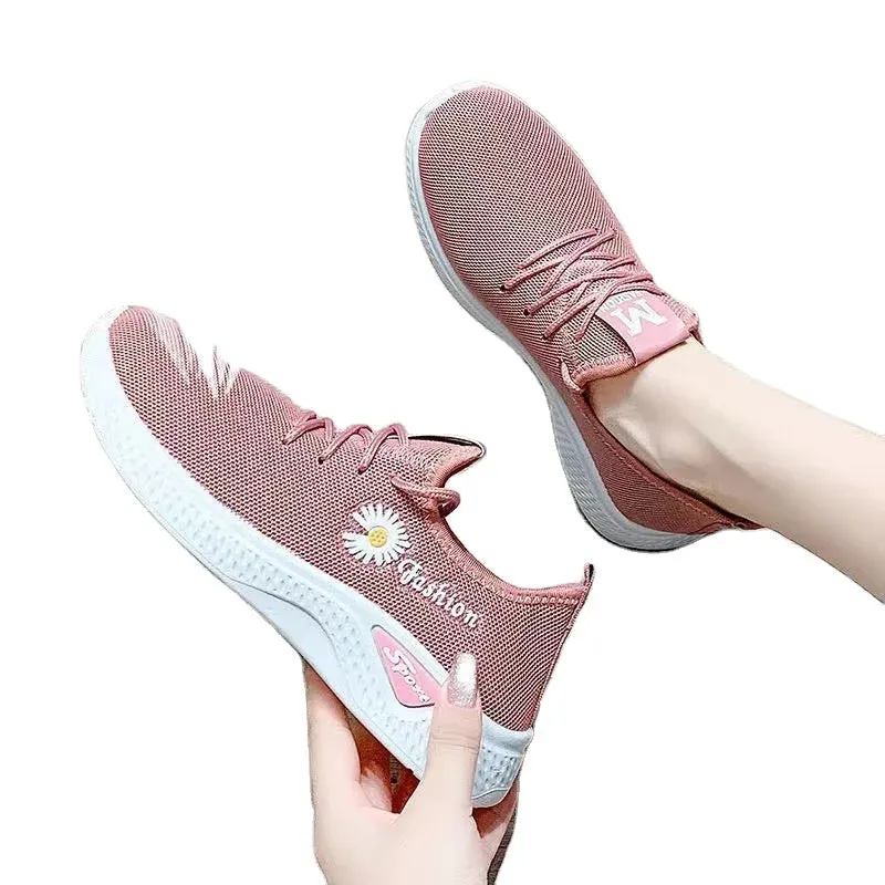 Breathable Mesh Platform Workout Sneakers