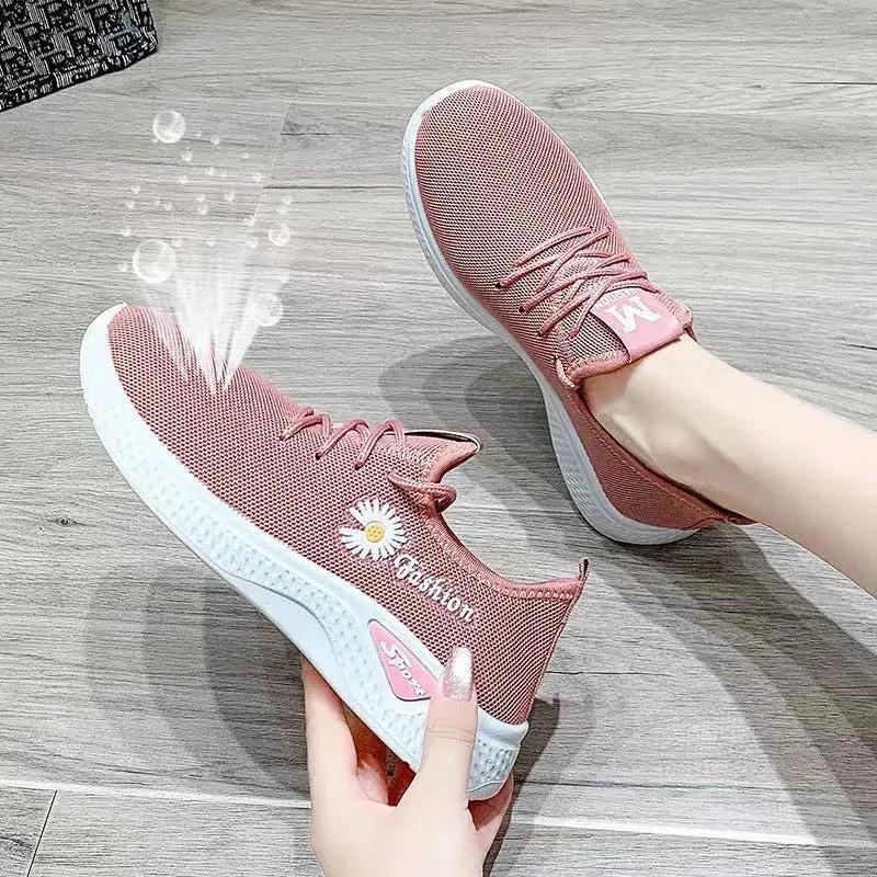 Breathable Mesh Platform Workout Sneakers