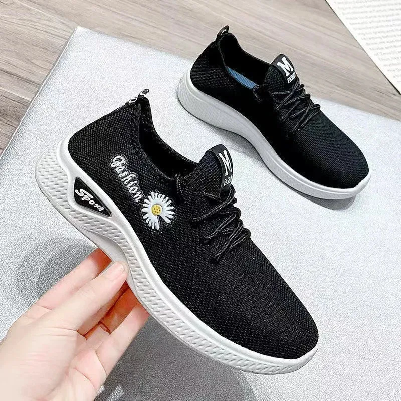 Breathable Mesh Platform Workout Sneakers