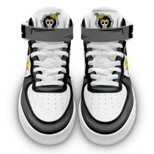 Brook Sneakers Air Mid OP Custom Anime Shoes