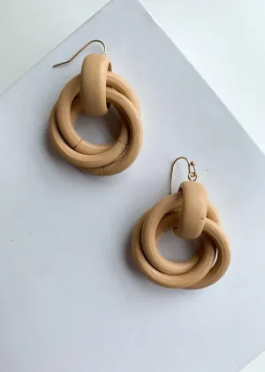 Camps Bay Natural Wooden Circular Drop Hoops