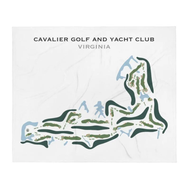 Cavalier Golf & Yacht Club, Virginia - Printed Golf Course