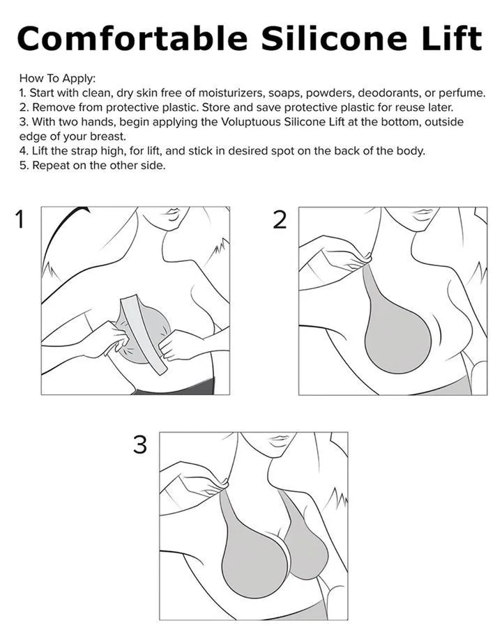 COMFORTABLE SILICONE LIFT ADHESIVE BRA