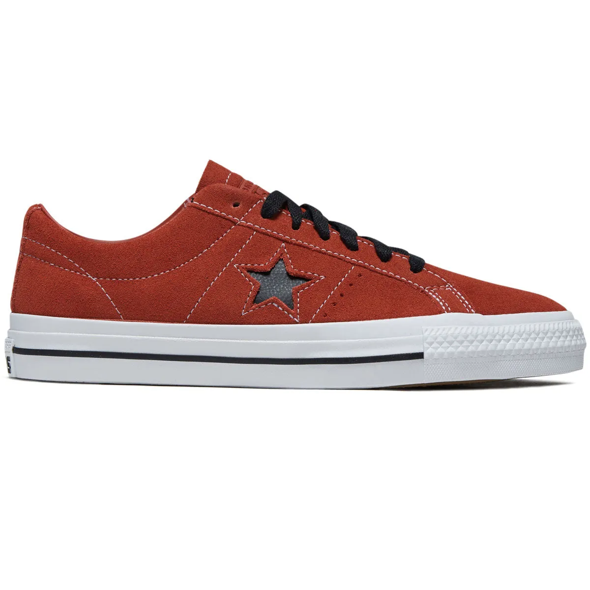 Converse One Star Pro Ox Shoes - Red Terracotta/Black/White