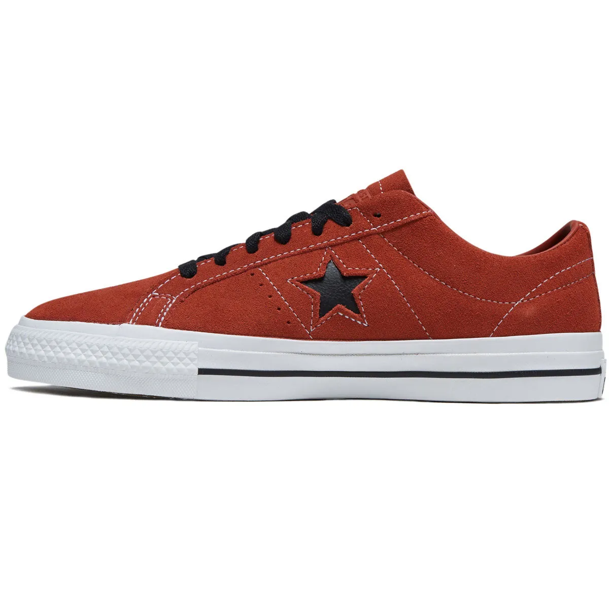 Converse One Star Pro Ox Shoes - Red Terracotta/Black/White