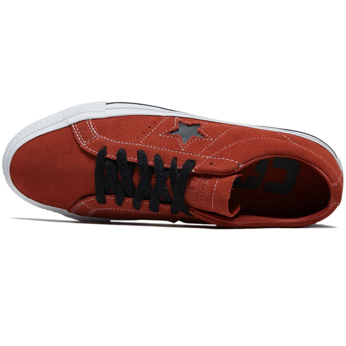 Converse One Star Pro Ox Shoes - Red Terracotta/Black/White