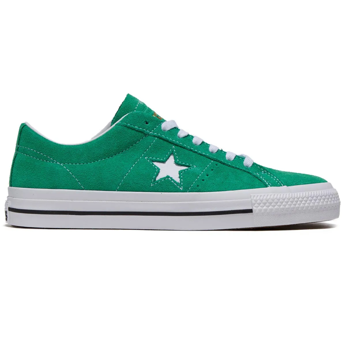 Converse One Star Pro Shoes - Apex Green/White/Black